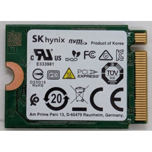 Ssd-диск Hynix BC511 512GB M.2 (2230 PCI-E) (HFM512GDGTNI-82A0A BA) (Восстановлено продавцом, 917483) купить в Украине | Telemart фото