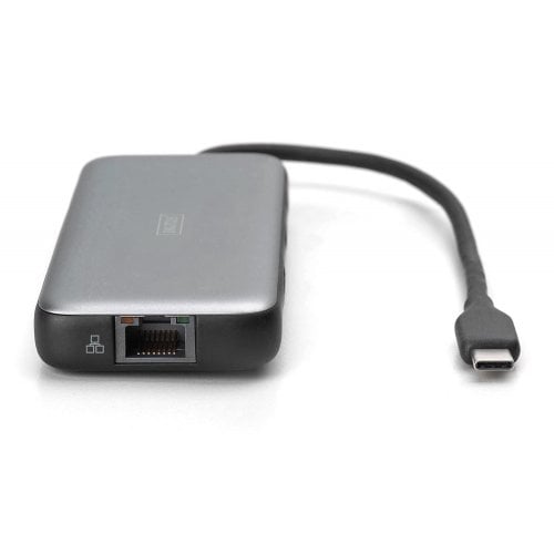 Док-станція Digitus Docking Station USB Type-C 7 in 1 (DA-70914) Black/Grey купити в Україні | Telemart фото
