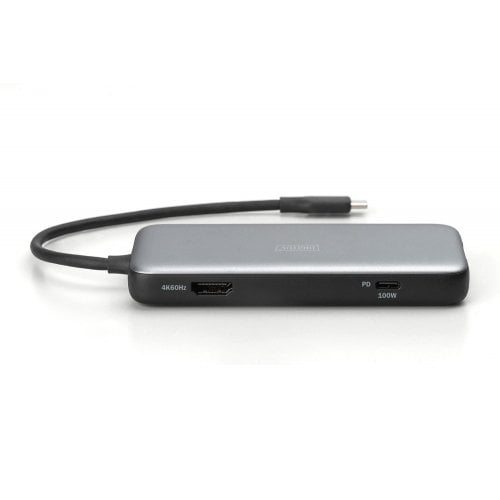 Док-станція Digitus Docking Station USB Type-C 7 in 1 (DA-70914) Black/Grey купити в Україні | Telemart фото