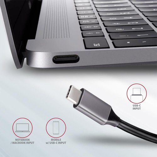 USB-хаб AXAGON Combo USB Type-C 5 in 1 (HMC-5) Grey купити в Україні | Telemart фото