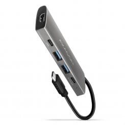 USB-хаб AXAGON Speedster USB Type-C 5 in 1 (HMC-5G2) Grey