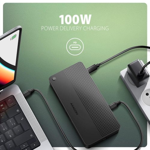 USB-хаб AXAGON Dual 4K Display USB4 12 in 1 (HMC-U4) Black купить в Украине | Telemart фото