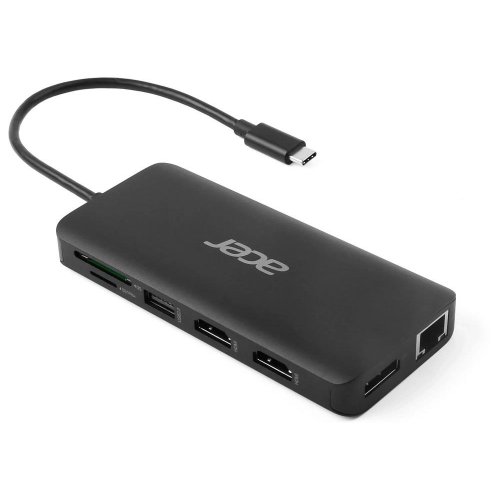 Док-станція Acer USB Type-C 12 in 1 (HP.DSCAB.017) Black купити в Україні | Telemart фото