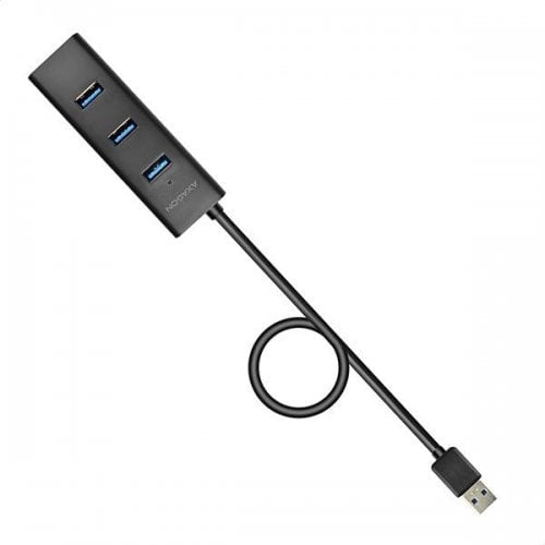 USB-хаб AXAGON Charging USB 3.0 4 in 1 с БП (HUE-S2BP) Black купити в Україні | Telemart фото
