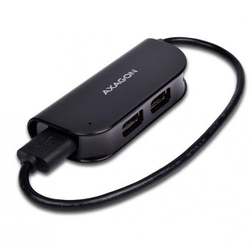 USB-хаб AXAGON HUE-X4B USB 2.0 4 in 1 Black купити в Україні | Telemart фото