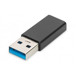 Адаптер Digitus USB 3.0 to USB Type-C Adapter 3A (AK-300524-000-S) Black