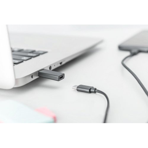 Адаптер Digitus USB 3.0 to USB Type-C Adapter 3A (AK-300524-000-S) Black купити в Україні | Telemart фото