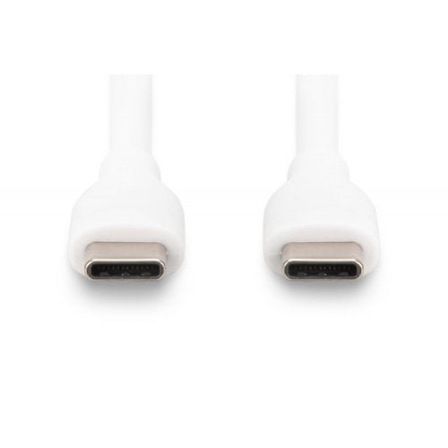 Кабель Digitus USB 2.0 Type-C to USB Type-C 60W 1m (AK-300341-010-W) White купити в Україні | Telemart фото