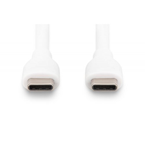 Кабель Digitus USB 2.0 Type-C to USB Type-C 60W 2m (AK-300341-020-W) White купити в Україні | Telemart фото