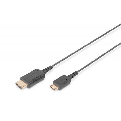 Кабель Digitus mini-HDMI to HDMI 4K 2m (DB-330121-020-S) Black купить в Украине | Telemart фото