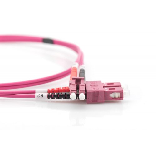 Оптичний патч-корд Digitus Fiber LC-SC Duplex MM OM4 50/125 3m LSZH (DK-2532-03-4) Violet купити в Україні | Telemart фото