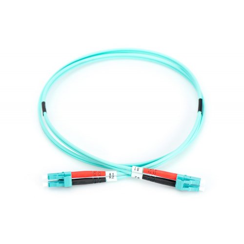 Оптичний патч-корд Digitus Fiber LC-LC Duplex MM OM3 50/125 2m LSZH (DK-2533-02/3) Aqua купити в Україні | Telemart фото