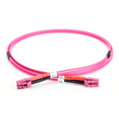 Оптичний патч-корд Digitus Fiber LC-LC Duplex MM OM4 50/125 5m LSZH (DK-2533-05-4) Violet купити в Україні | Telemart фото