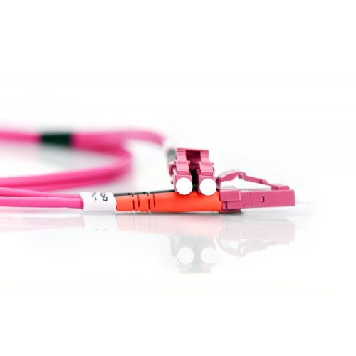 Оптичний патч-корд Digitus Fiber LC-LC Duplex MM OM4 50/125 5m LSZH (DK-2533-05-4) Violet купити в Україні | Telemart фото