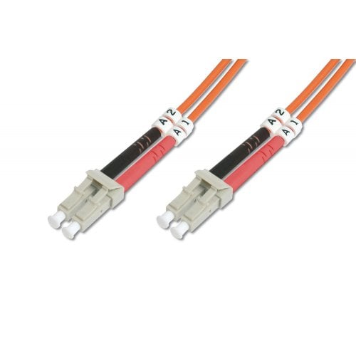 Оптичний патч-корд Digitus Fiber LC-LC Duplex MM OM4 50/125 10m LSZH (DK-2533-10-4) купити в Україні | Telemart фото