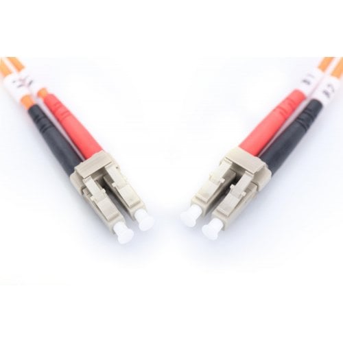 Оптичний патч-корд Digitus Fiber LC-LC Duplex MM OM4 50/125 10m LSZH (DK-2533-10-4) купити в Україні | Telemart фото