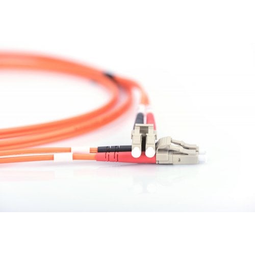 Оптичний патч-корд Digitus Fiber LC-LC Duplex MM OM4 50/125 10m LSZH (DK-2533-10-4) купити в Україні | Telemart фото