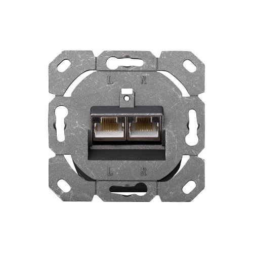 Розетка Digitus Cat5e Shielded 2 port flush mount outlet (DN-9001-N) White купити в Україні | Telemart фото