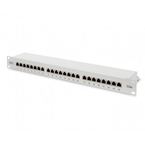 Патч-панель Digitus Cat5e Shielded 24-Port LSA 19in 1U (DN-91524S) Grey купити в Україні | Telemart фото