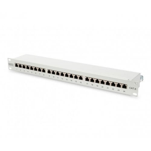 Патч-панель Digitus Cat6 Shielded 24-Port LSA 19in 1U (DN-91624S) Grey купити в Україні | Telemart фото