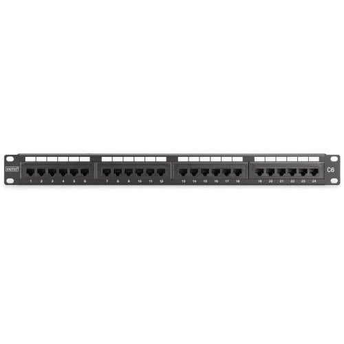 Патч-панель Digitus Cat6 UTP 24-Port LSA 19in 1U (DN-91624U-CR) Black купити в Україні | Telemart фото