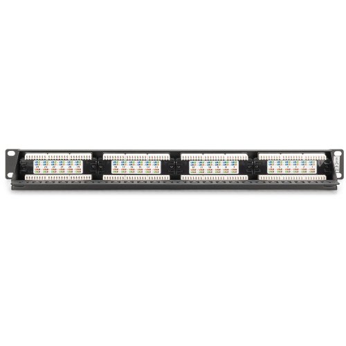 Патч-панель Digitus Cat6 UTP 24-Port LSA 19in 1U (DN-91624U-CR) Black купити в Україні | Telemart фото