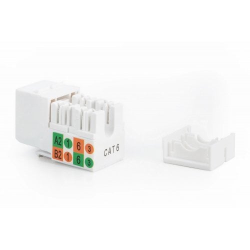 Модуль Digitus Cat5e UTP Keystone Jack RJ45 to LSA (DN-93501) White купити в Україні | Telemart фото