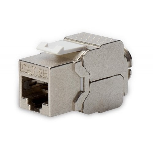 Модуль Digitus Cat5e Shielded Keystone Jack RJ45 to LSA Tool-free (DN-93512) Silver купити в Україні | Telemart фото