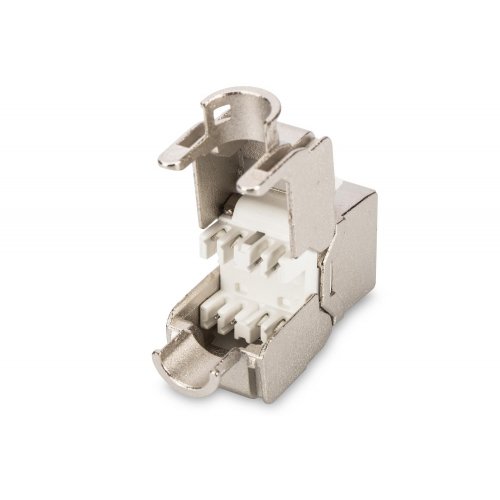 Модуль Digitus Cat5e Shielded Keystone Jack RJ45 to LSA Tool-free (DN-93512) Silver купити в Україні | Telemart фото