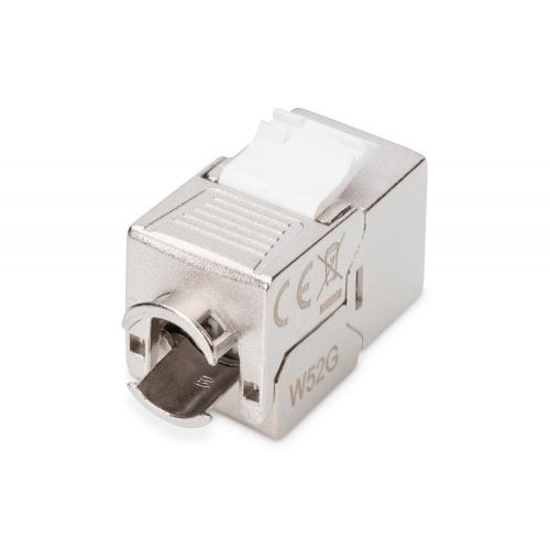 Модуль Digitus Cat6 Shielded Keystone Jack RJ45 Tool-free (DN-93612-1) Silver купити в Україні | Telemart фото