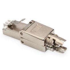 Коннектор Digitus Cat6a Shielded RJ45 Field Termination Plug Tool-free (DN-93634) Silver