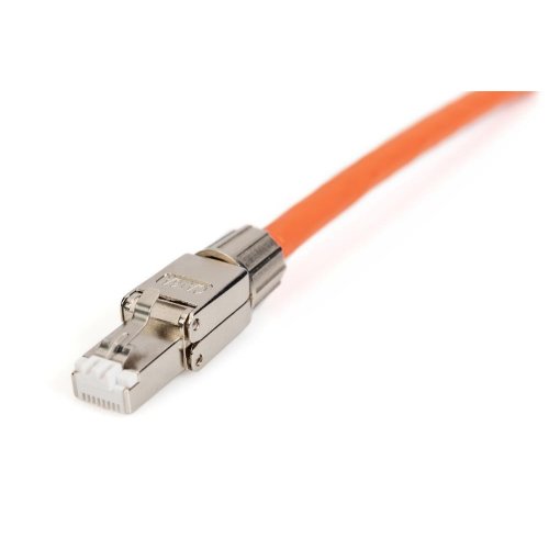 Коннектор Digitus Cat6a Shielded RJ45 Field Termination Plug Tool-free (DN-93634) Silver купить в Украине | Telemart фото