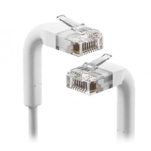 Патч-корд Ubiquiti UniFi Patch Cable Cat6 0.3m (U-CABLE-PATCH-0.3M-RJ45) White купить в Украине | Telemart фото