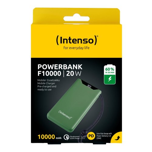 Powerbank Intenso F10000 10000mAh 20W (7332037) Green купити в Україні | Telemart фото