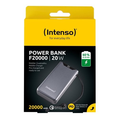 Powerbank Intenso F20000 20000mAh 20W (7332054) Grey купити в Україні | Telemart фото