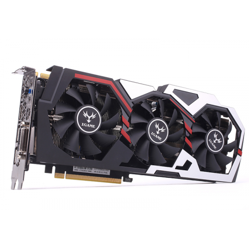 Продать Видеокарта COLORFUL iGame GeForce GTX 1070 Ti 8192MB (IGAME GTX 1070Ti VULCAN U TOP) (Cледы эксплуатации) по Trade-In интернет-магазине Телемарт - Киев, Днепр, Украина фото