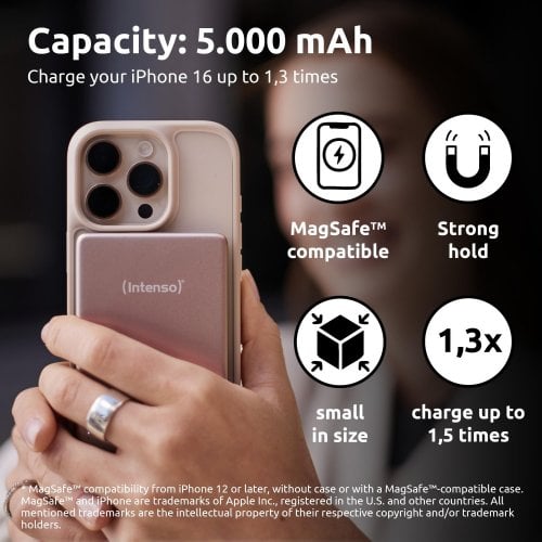 Powerbank Intenso MW5000 5000mAh 20W (7344023) Rose купить в Украине | Telemart фото