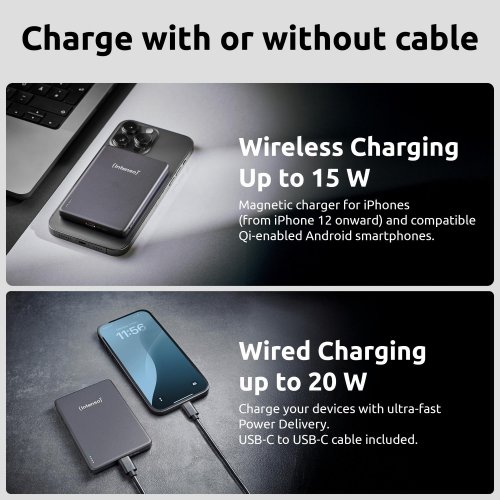 Powerbank Intenso MW5000 5000mAh 20W (7344024) Grey купить в Украине | Telemart фото
