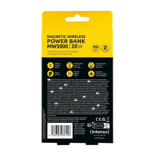 Powerbank Intenso MW5000 5000mAh 20W (7344024) Grey купить в Украине | Telemart фото