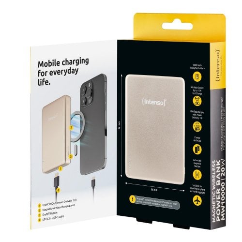 Powerbank Intenso MW10000 10000mAh 20W (7344031) Champagne купить в Украине | Telemart фото
