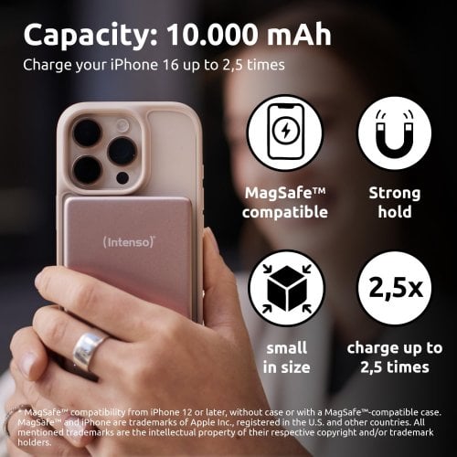 Powerbank Intenso MW10000 10000mAh 20W (7344033) Rose купить в Украине | Telemart фото
