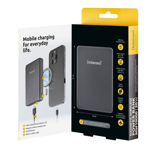 Powerbank Intenso MW10000 10000mAh 20W (7344034) Grey купить в Украине | Telemart фото