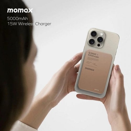 Powerbank Momax Q.MAG X 5000mAh 20W (IP116AP) Pink купить в Украине | Telemart фото