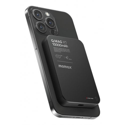 Powerbank Momax Q.MAG X1 10000mAh 20W (IP117AD) Black купить в Украине | Telemart фото