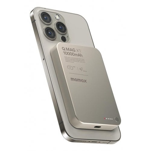 Powerbank Momax Q.MAG X1 10000mAh 20W (IP117AE) Titanium купить в Украине | Telemart фото