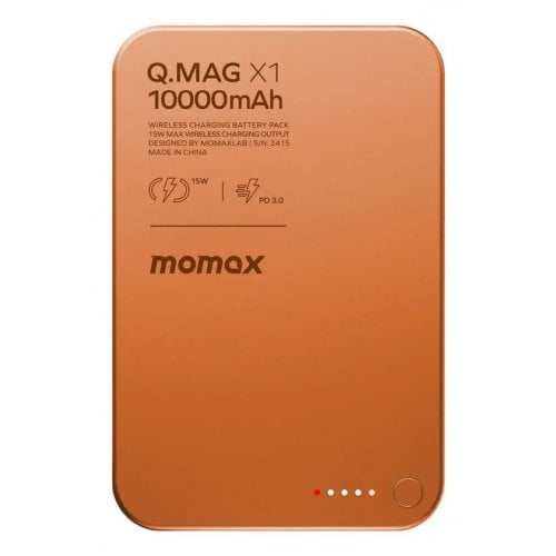 Powerbank Momax Q.MAG X1 10000mAh 20W (IP117AM) Orange купить в Украине | Telemart фото