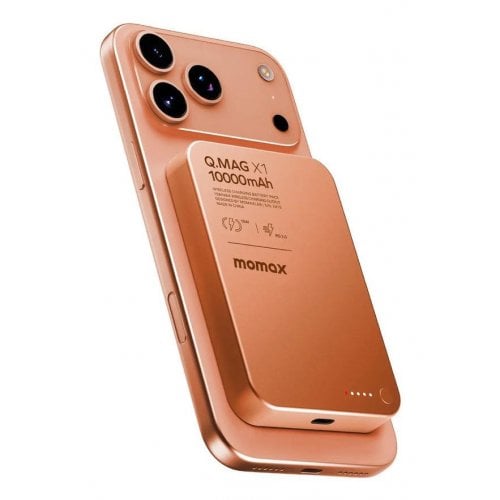 Powerbank Momax Q.MAG X1 10000mAh 20W (IP117AM) Orange купить в Украине | Telemart фото