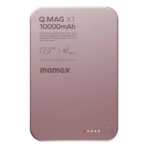 Powerbank Momax Q.MAG X1 10000mAh 20W (IP117AP) Pink купить в Украине | Telemart фото