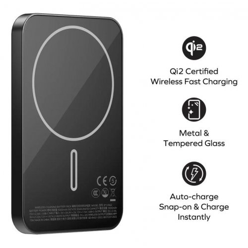 Powerbank Momax 5000mAh 20W (IP129Q2D) Black купить в Украине | Telemart фото