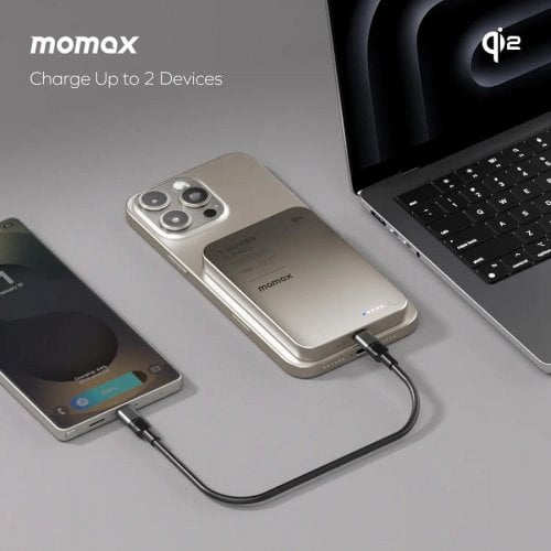 Powerbank Momax 5000mAh 20W (IP129Q2L) Titanium купить в Украине | Telemart фото